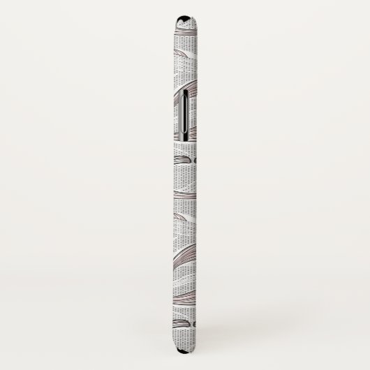 Trendy Mustache Pattern Case-Mate iPhone Case (Achterkant / rechts)