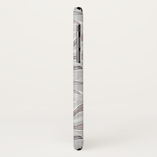 Trendy Mustache Pattern Case-Mate iPhone Case (Achterkant/links)