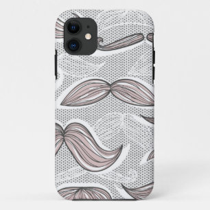 Trendy Mustache Pattern Case-Mate iPhone Case