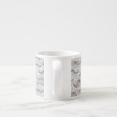 Trendy Mustache Pattern Espresso Kop (Achterkant)