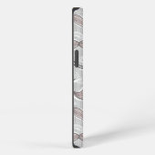 Trendy Mustache Pattern iPhone Hoesje (Rechterkant)