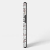 Trendy Mustache Pattern iPhone Hoesje (Linkerkant)
