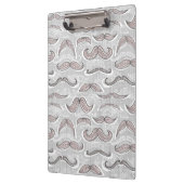 Trendy Mustache Pattern Klembord (Links)