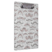 Trendy Mustache Pattern Klembord (Rechts)