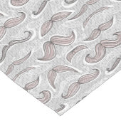 Trendy Mustache Pattern Korte Tafelloper (Hoek)
