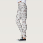 Trendy Mustache Pattern Leggings (Links)