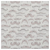 Trendy Mustache Pattern Stof (Swatch)