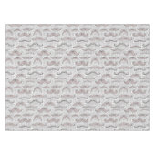 Trendy Mustache Pattern Tafelkleed (Voorkant (Horizontaal))