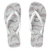 Trendy Mustache Pattern Teenslippers (Voetbed)