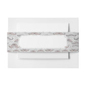 Trendy Mustache Pattern Uitnodigingen Wikkel (Voorkant Voorbeeld)