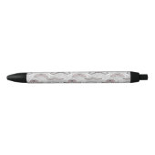 Trendy Mustache Pattern Zwarte Inkt Pen (Voorkant)