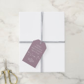Trendy - Muted Grey Lavendel - Sneeuwvlok cadeau L Cadeaulabel (Met Touw)