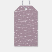 Trendy - Muted Grey Lavendel - Sneeuwvlok cadeau L Cadeaulabel (Achterkant)