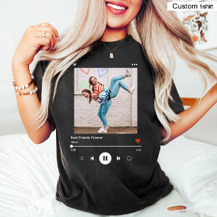 Trendy Muziek Bestie Foto & Naam Beste Vriend Zwar T-shirt