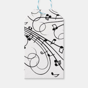 Trendy-muziekontwerp Cadeaulabel