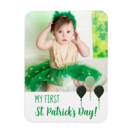 Trendy My First St. Patrick Day Announcement Photo Magneet