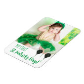 Trendy My First St. Patrick Day Announcement Photo Magneet (Linkerzijde)