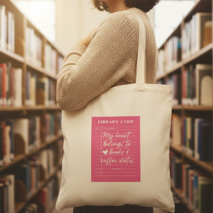 Trendy My Heart Behoort tot Boeken & Koffie Dates Tote Bag