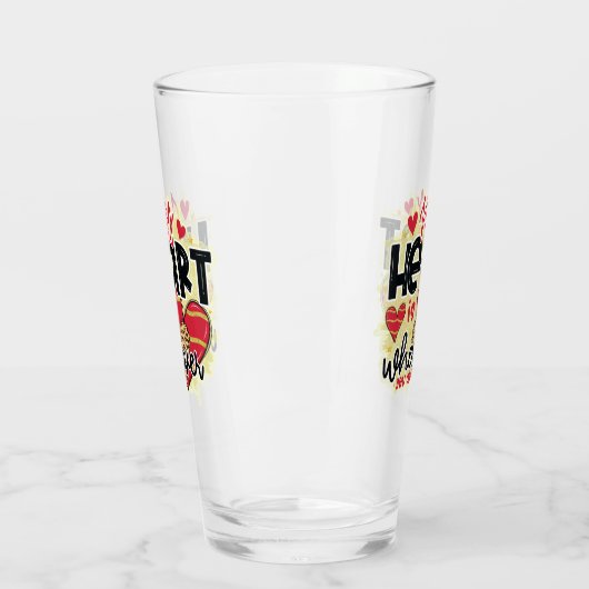 Trendy My Heart Valentijnsdag Glas (Links)