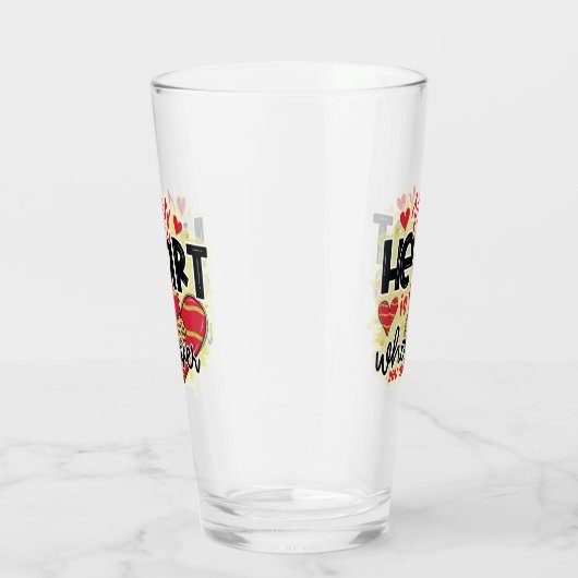 Trendy My Heart Valentijnsdag Glas (Rechts)