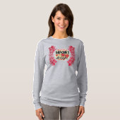 Trendy My Heart Valentijnsdag Long Slapeve T-shirt (Voorkant volledig)