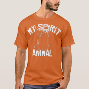 Trendy My Spirit Animal Antlers Beer Graphic Premi T-shirt