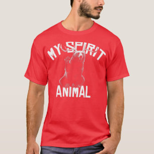 Trendy My Spirit Animal Antlers Beer Graphic T-shirt