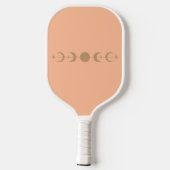 Trendy Mystieke Zon Maan Oranje Trouw Pickleball Paddle (Achterkant)