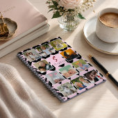 Trendy naam monogram 11 foto collage notitieboek