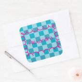 Trendy naam sjabloon sticker (Envelop)