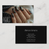 Trendy nagelkunst Gesmolten goud Visitekaartje (Voorkant / Achterkant)