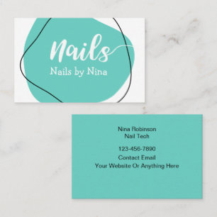 Trendy nageltech manicure visitekaartjes