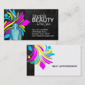 TRENDY NAIL SALON VISITEKAARTJE AFSPRAKENKAARTJE (Voorkant / Achterkant)