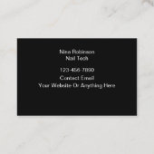 Trendy Nail Tech Manicurist Visitekaartjes (Achterkant)