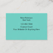 Trendy Nail Tech Manicurist Visitekaartjes (Achterkant)