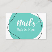 Trendy Nail Tech Manicurist Visitekaartjes (Voorkant)