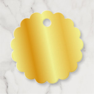 Trendy namaak gouden metalen uitstraling lege sjab bedankjes labels