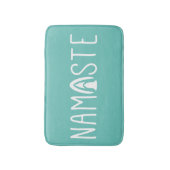 Trendy Namaste Yoga Green en White Badmat (Voorkant Verticaal)