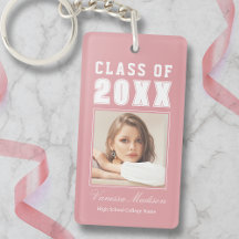 Trendy Name Class of Pink Blush Afstuderen Foto