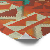 Trendy Native American Tribe Mosaic Pattern Poster (Hoek)