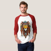 Trendy Native Artistic Expression T-shirt (Voorkant volledig)