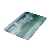 Trendy Natuur aan zee Beach Waves Sjabloon Medium Badmat (Gekanteld)