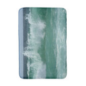 Trendy Natuur aan zee Beach Waves Sjabloon Medium Badmat (Voorkant Verticaal)