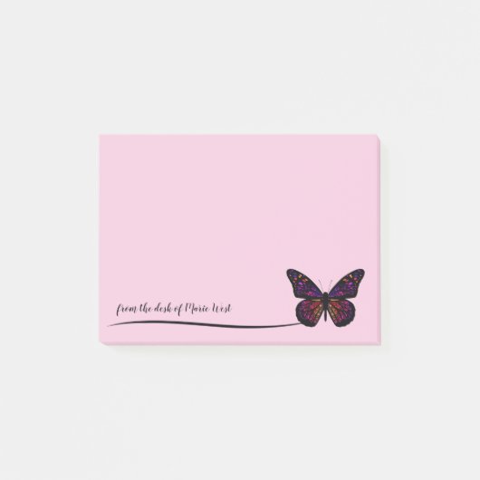 Trendy Natuur Butterfly Business Kantoor Post-it® Notes (Voorkant)