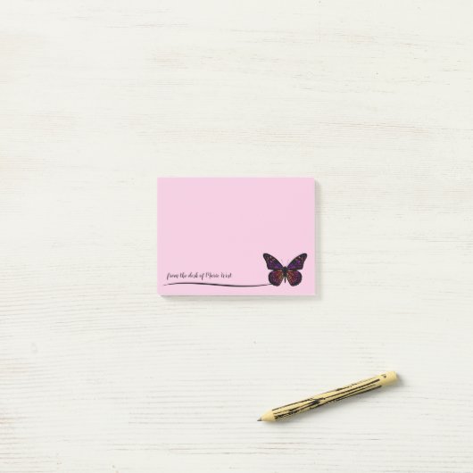 Trendy Natuur Butterfly Business Kantoor Post-it® Notes (Op bureau)