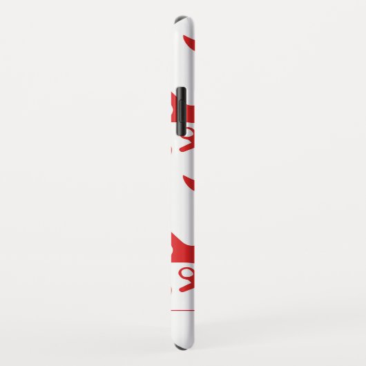 Trendy Nautical Red Anchor Pattern Case-Mate iPhone Case (Achterkant/rechts)