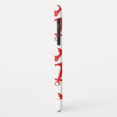 Trendy Nautical Red Anchor Pattern Case-Mate iPhone Case (Achterkant/links)