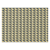 Trendy Navy Blue Mustard Yellow Stylish Pattern Tafelkleed (Voorkant (Horizontaal))