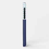 Trendy Navy Blue Nautical Red Anchor Design Case-Mate iPhone Case (Achterkant/links)