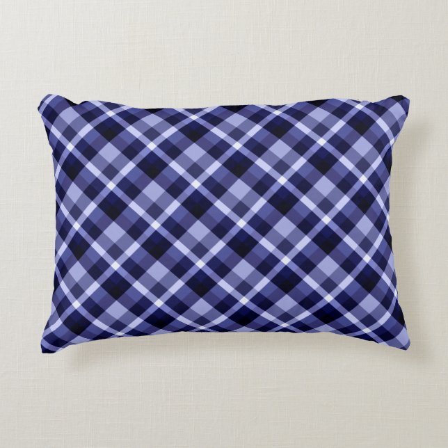 Trendy Navy Blue Pset Pattern Accent Pillow Kussen (Voorkant)
